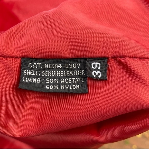 Toff’s red leather jacket. Beautifully made and like new. Hello Miss Scarlet! - Picture 4 of 7